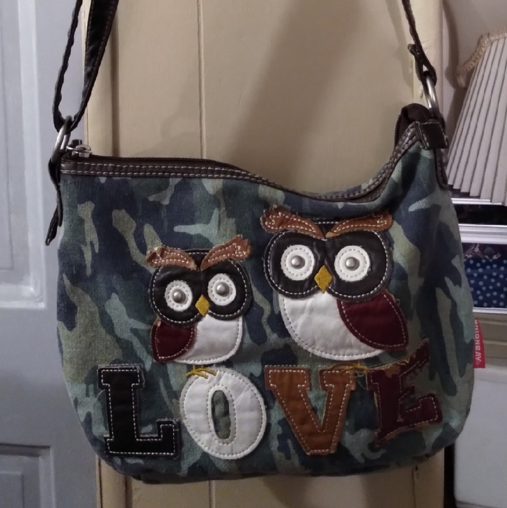 Unionbay Bag Owl LOVE Camo Purse/Handbag